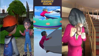 scary teacher 3d flight club  flight club scary teacher  playerMalikYTlove [upl. by Rabush]