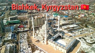 Bishkek Kyrgyzstan 4K Drone Footage [upl. by Eibocaj]