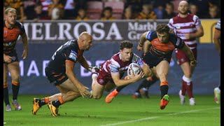 Wigan Warriors vs Castleford Tigers Match Review Super League R26 Goodbye Wakefield NRL Playoffs [upl. by Ayatan361]