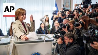 Moldova narrowly votes to secure path toward EU membership [upl. by Atiraj]