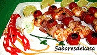 Brochetas de marisco [upl. by Bakerman]