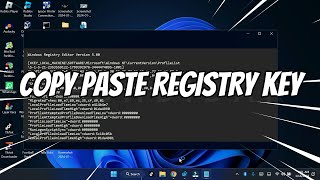 Cara Copy Paste Registry Key di Registry Editor Windows [upl. by Hcib543]