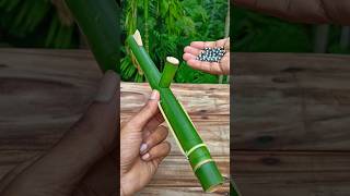 Bamboo Creations with DIY Slingshots and Colour balloon Bamboo Diy Slingshots Bambooart [upl. by Anahir]