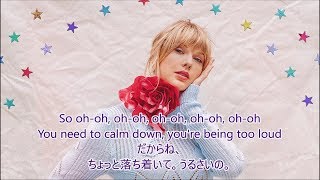 洋楽 和訳 Taylor Swift  You Need To Calm Down [upl. by Rosanne]