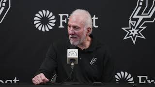 202324 San Antonio Spurs Season  Gregg Popovich PostGame Interview 1122024 [upl. by Leizo801]