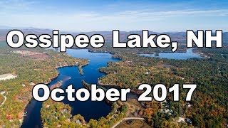 Fall Foliage at Ossipee Lake NH October 2017 Drone Video [upl. by Lockwood980]