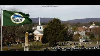 Fincastle Virginia Flag  Botetourt County [upl. by Francis]