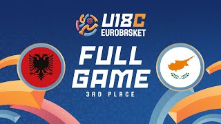 3RD PLACE GAME  Albania v Cyprus  Full Basketball Game  FIBA U18 Womens EuroBasket 2024 Div C [upl. by Adlen209]