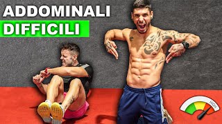 ADDOMINALI IN 8 MINUTI 2 livelli base e avanzato Workout sixpack Two level beginners advanced [upl. by Kiernan868]