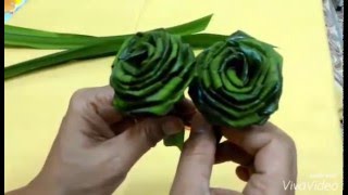 How to make bigger pandan roses [upl. by Merilee]