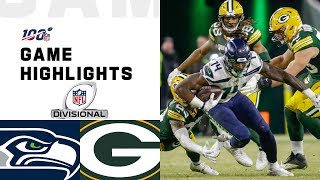 Seahawks vs Packers Divisional Round Highlights  NFL 2019 Playoffs [upl. by Aklam]