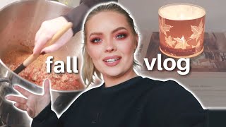 FALL DAY IN MY LIFE  Workout Best Chili Recipe Skincare Routine [upl. by Essilec]