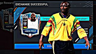 OMGquotClaiming 106 OVR Abedi Pele in Heroes journey Eventquot  FIFA Mobile 22 [upl. by Dowzall]