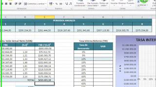 COMO CALCULAR EL VAN Y TIR MEDIANTE FÓRMULAS EXCEL [upl. by Jammie337]