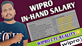 Wipro InHand Salary For Freshers 2024  Wipro Yearly Bonus  Wipro Monthly Salary After Deduction [upl. by Fineberg192]