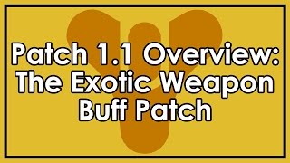 Destiny Patch 11 Exotic Weapon Buffs Thorn Bad Juju SGA w BeforeAfter amp More [upl. by Aimekahs281]