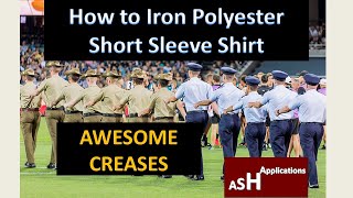 How to iron Australian Army Polyester Short Sleeve Shirt [upl. by Kiker]