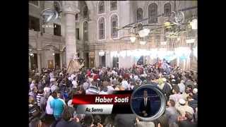 Kanal 7 de Eyüpsultan Camiinden Regaip Kandili özel yayını 01042014 [upl. by Dylane]