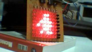 Matriz de LEDs 8x8  EEPROM [upl. by Anilecram]