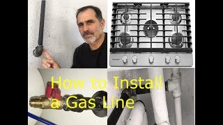 How to Install a Gas Pipe Line to a Stove  James W [upl. by Diraf]