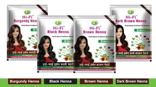 quotNatural Hair Color with Henna  Beautiful ResultsquotHiFi Henna bestquallityhaircolor hennacolor [upl. by Lay]