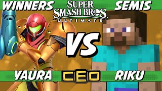 CEO 2023  Yaura Samus vs Riku Steve Winners Semis  Smash Ultimate [upl. by Rebeka]