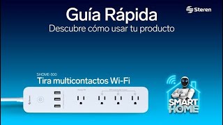 Tira multicontactos WiFi SHOME300  Steren [upl. by Dloreg]