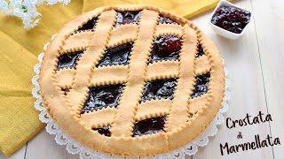 CROSTATA DI MARMELLATA con Pasta Frolla Senza Burro  Ricetta Facile di Benedetta [upl. by Dobb]