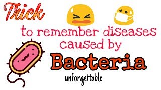 Trick to remember diseases caused by Bacteria I by BioTrickoLogy [upl. by Lak]