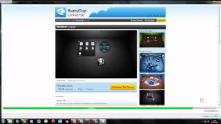 HOW TO GET MORE THEMES ON BUMPTOP IN HD [upl. by Esirehc68]