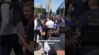 Joel Embiid heckled by fans upon arrival in Paris 🇫🇷  shorts [upl. by Letnoj]