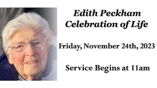 Celebration of Life for Edith Peckham [upl. by Ruddy733]