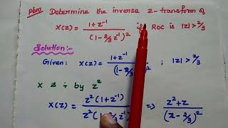 03  Inverse Z Transform  Partial Fraction Method  Signals and Systems in Tamil  EC3354  EC8352 [upl. by Jaycee]