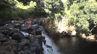 Waterfall Diving at Rochester Falls  Mauritius [upl. by Ashley]