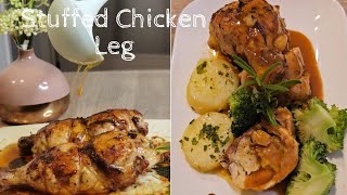 The Best Stuffed Chicken Leg RecipeMouthwatering Stuffed Chicken [upl. by Kalmick]