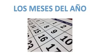 Canción de los meses del año Enero Febrero Marzo Abril Mayo Junio Julio Agosto [upl. by Arv990]