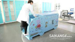 X20 Saikang Lovely Exam Table Bed For Children With Mattress [upl. by Mazonson]