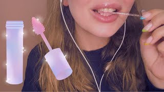 ASMR Spoolie nibbeling noms mouth sounds NO talking for sleep [upl. by Yvi972]