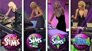 Sims 1 vs Sims 2 vs Sims 3 vs Sims 4  DJ Booth [upl. by Shantee472]