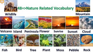 Nature Related Vocabulary  Vocabulary In English  Listen And Practice English [upl. by Shaer]