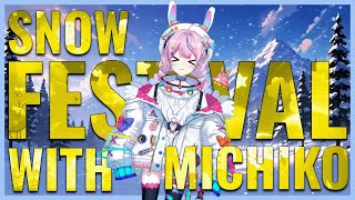 Indian Vtuber Michikos reaction on quotHokkaido snow festivalquot【 waconne  vtuber [upl. by Ondrea]