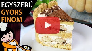 Tiramisu torta  Recept Videók [upl. by Yonah]