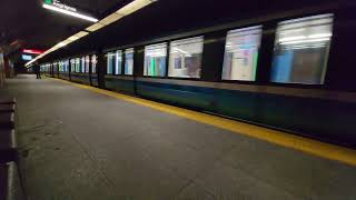 Montréal Métro  AZUR metro deadheading through Charlevoix metro station 🚇 [upl. by Cerell]