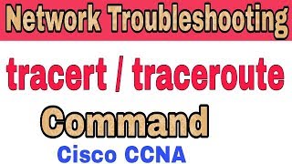 CCNA Network Troubleshooting  Traceroute Tracert Command in HindiUrdu [upl. by Rebme]