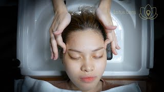 The sound from the Head amp Scalp Massage is so relaxing and easy to sleep  Asmr Massage  Haana Spa [upl. by Aynatan54]