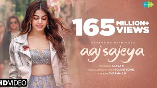 Aaj Sajeya  Official Music Video  Alaya F  Goldie Sohel  Latest Punjabi Songs 2021  Punit [upl. by Eendys19]