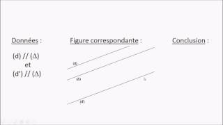 Niveau 6ème  G6  C  Propriétés des droites parallèles et perpendiculares [upl. by Massie]