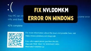 How to Fix VIDEOTDRFAILURE nvlddmkmsys Error on Windows 1110 [upl. by Eanert]