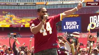 Actor Laz Alonso Announces Redskins 4thRound Draft Pick [upl. by Iadrahs]