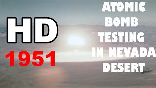 HD Atomic Bomb Testing In Nevada Desert [upl. by Eivla]